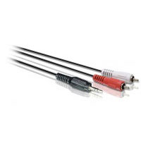 Philips SWA2124T 5m, 3,5mm (macho) a 2 RCA (macho) Cable de audio estreo (SWA2124T/10)